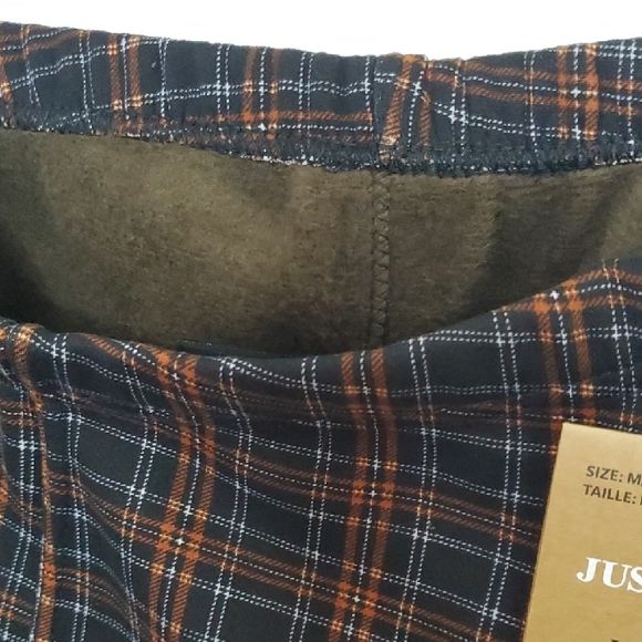 Just Soft Plaid Pants - Brown and Black - Picture 4 of 6